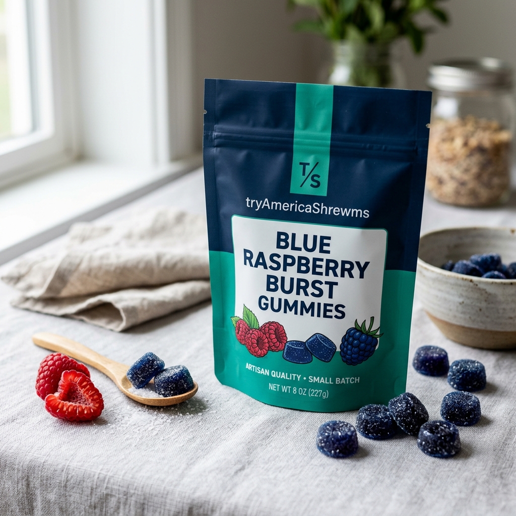 Blue Raspberry Burst Gummies - Image 2