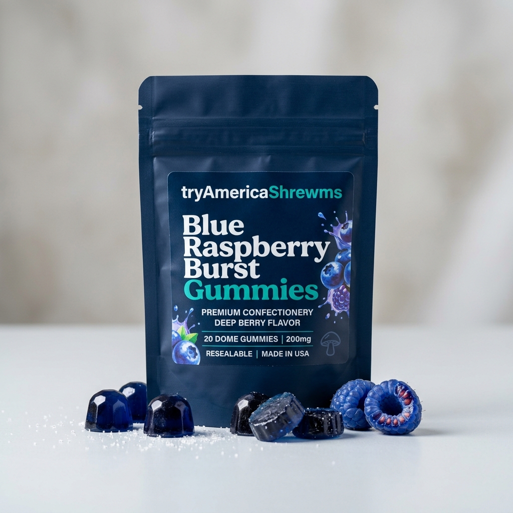 Blue Raspberry Burst Gummies